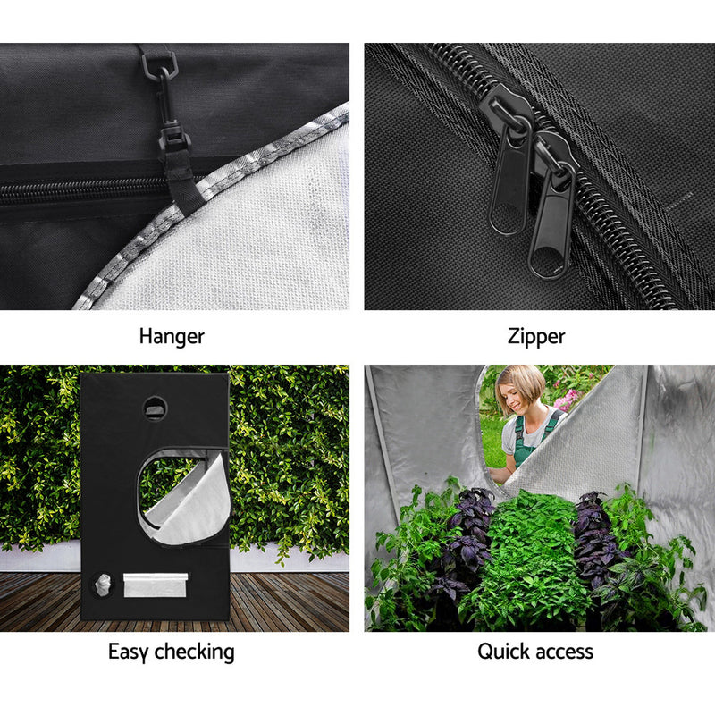 Hydroponics Indor Grow Tent Kits Reflective 1.2X1.2X2M 600D Oxford