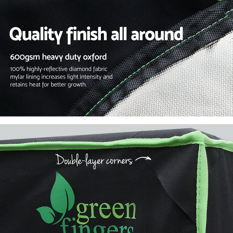 Grow Tents Hydroponics Plant Tarp Shelves Kit 120 x 60 x 120cm
