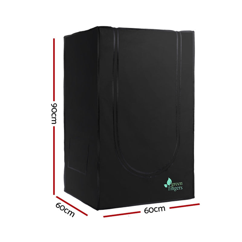 Hydroponics Grow Tent Kits Hydroponic Grow System Black 60X60X90CM 600D Oxford