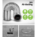 6" Hydroponics Grow Tent Kit Ventilation Kit Fan Carbon Filter Duct