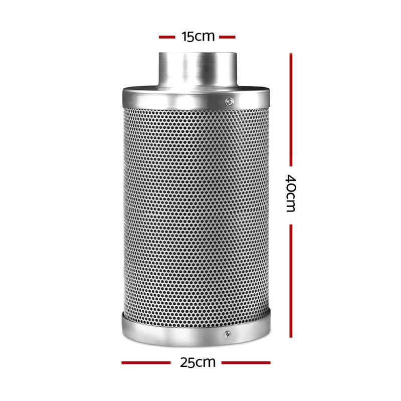 Hydroponic Activated Carbon Filter Grow Tent Ventilation Kit 6 inch