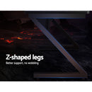 Gaming Desk Carbon Fiber Style Study Office Computer Laptop Racer Table