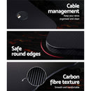 Gaming Desk Home Office Carbon Fiber Computer Table Racer Desks Black