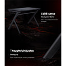 Gaming Desk Home Office Carbon Fiber Computer Table Racer Desks Black