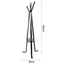 Wooden Coat Hanger Stand - Black