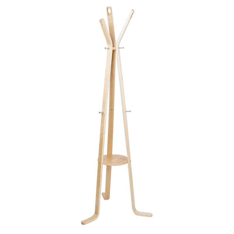 Wooden Coat Hanger Stand - Beige