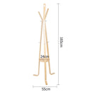 Wooden Coat Hanger Stand - Beige
