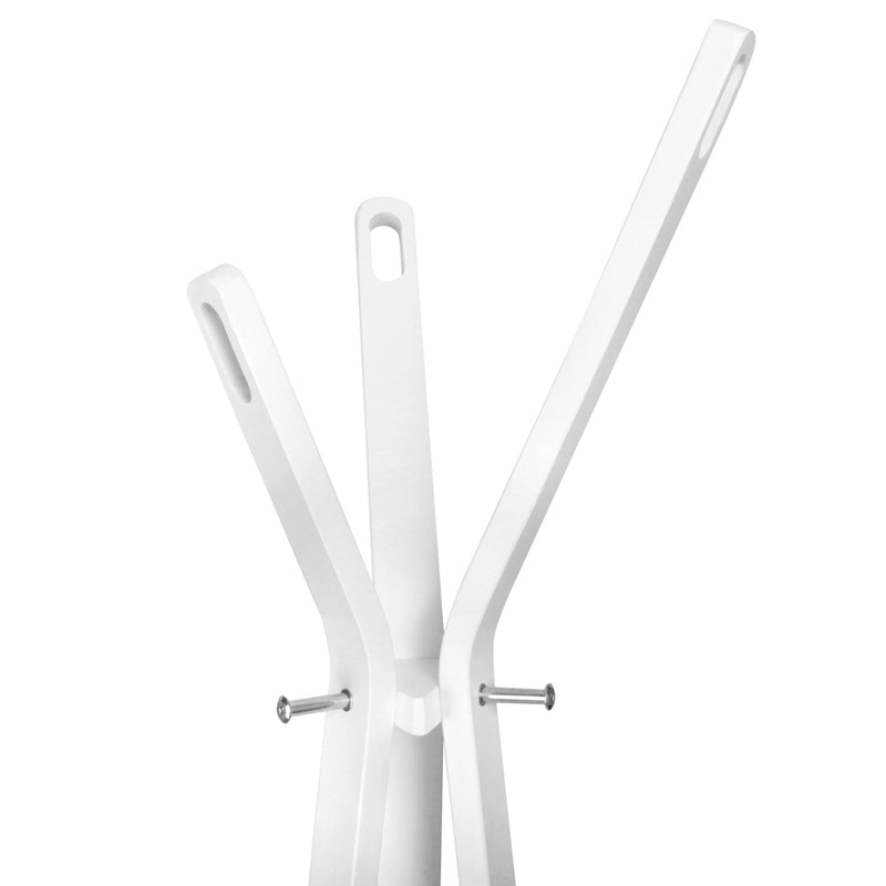 Wooden Coat Hanger Stand - White