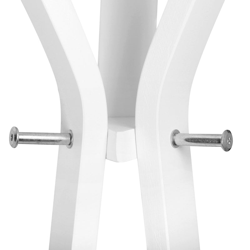Wooden Coat Hanger Stand - White