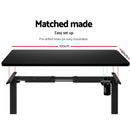 Electric Motorised Height Adjustable Standing Desk - Black Frame with 100cm Black Top