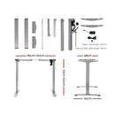 Standing Desk Sit Stand Riser Height Adjustable Motorised Frame Only Grey