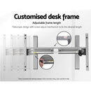 Height Adjustable Standing Desk Motorised Electric Frame Riser Laptop Computer 100cm