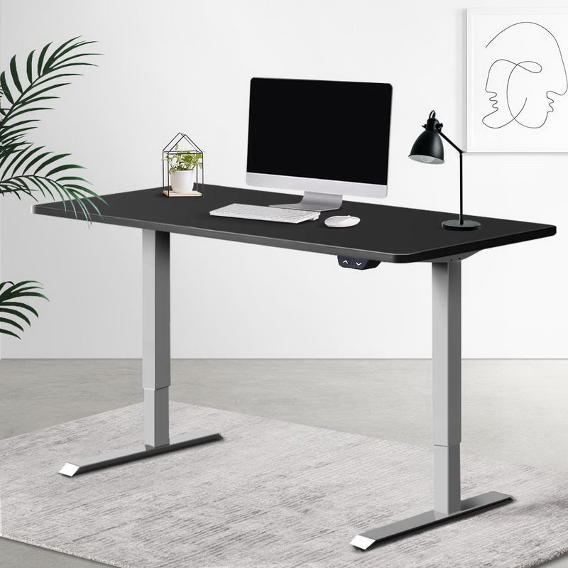 Height Adjustable Standing Desk Motorised Electric Frame Riser Laptop Computer 120cm