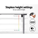 Standing Desk Height Adjustable Motorised Electric Sit Stand Computer Table 140cm