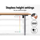 Standing Desk Sit Stand Table Height Adjustable Motorised Electric Frame Riser 120cm Desktop