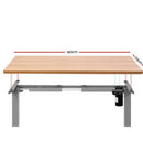 Standing Desk Height Adjustable Sit Stand Laptop Computer Table Motorised Electric Frame Riser 140cm