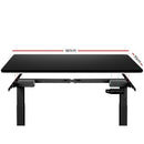 Standing Desk Sit Stand Table Riser Motorised Electric Computer Laptop Desks Dual Motors 140cm Black