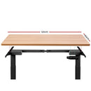 Standing Desk Sit Stand Motorised Electric Computer Laptop Table 120cm Dual Motor