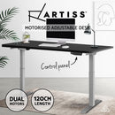 Sit Stand Desk Standing Desks Motorised Electric Home Office Laptop Computer Dual Motor 120cm