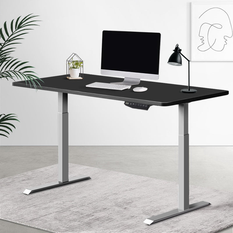 Sit Stand Desk Standing Desks Motorised Electric Home Office Laptop Computer Dual Motor 120cm