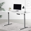 Sit Stand Standing Desk Motorised Electric Adjustable Laptop Computer Table Dual Motors 140cm