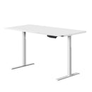 Standing Desk Motorised Sit Stand Table Height Adjustable Computer Laptop Desks Dual Motors 140cm White