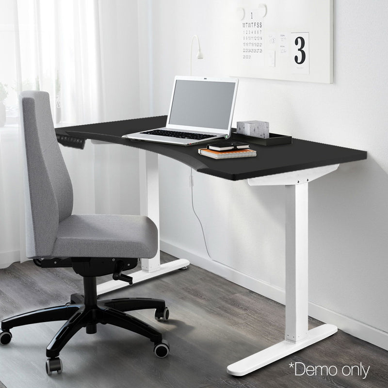 Motorised Height Adjustable Standing Desk - Black