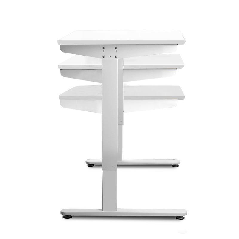 Motorised Height Adjustable Standing Desk - White
