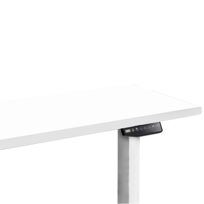 Motorised Height Adjustable Standing Desk - White