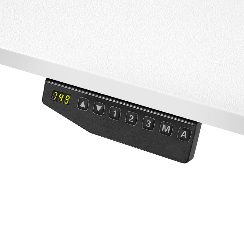 Motorised Height Adjustable Standing Desk - White