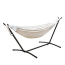 Camping Hammock With Stand Cotton Rope Lounge Hammocks Outdoor Swing Bed