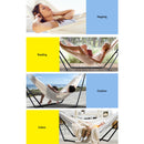 Hammock Bed with Steel Frame Stand - Cream