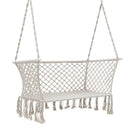 Camping Hammock Chair Patio 2 Person Swing Hammocks Double Portable Cream