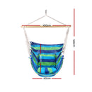 Hanging Hammock Chair Swing Indoor Outdoor Portable Camping Blue