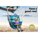 Hanging Hammock Chair Swing Indoor Outdoor Portable Camping Blue