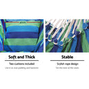 Hanging Hammock Chair Swing Indoor Outdoor Portable Camping Blue