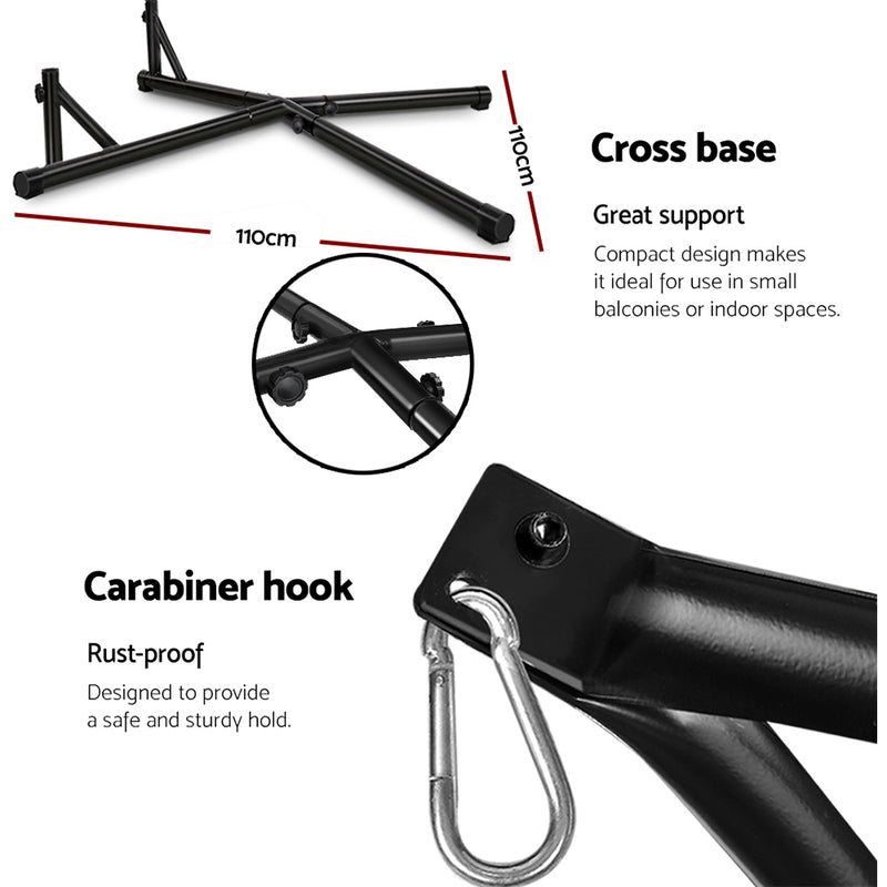 Outdoor Hammock A Shape Steel Frame
