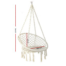 Hammock Chair Swing Bed Relax Rope Portable Outdoor Hanging Indoor 124CM