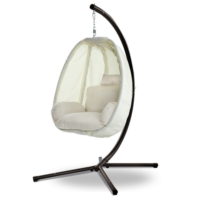 Outdoor Furniture Egg Hammock Porch Hanging Pod Swing Chair with Stand