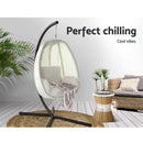 Outdoor Furniture Egg Hammock Porch Hanging Pod Swing Chair with Stand