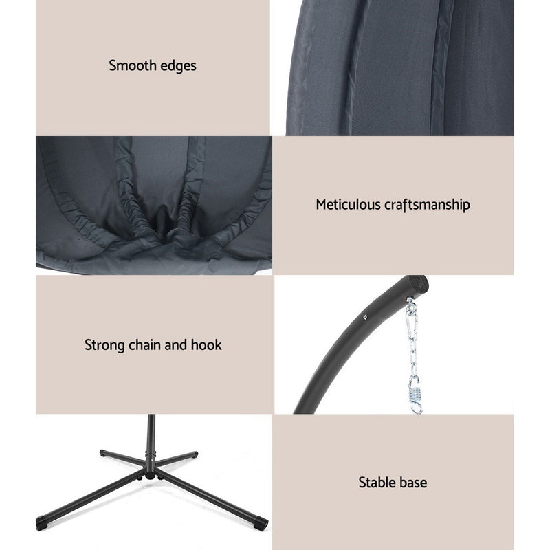 Outdoor Furniture Egg Hammock Hanging Swing Chair Pod Lounge Chairs