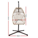 Outdoor Furniture Egg Hanging Swing Chair Stand Wicker Rattan Hammock