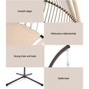 Outdoor Furniture Egg Hanging Swing Chair Stand Wicker Rattan Hammock
