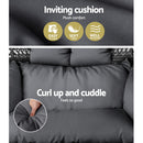 Outdoor Double Hanging Swing Chair - Black