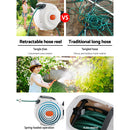 Retractable Hose Reel 20M Garden Water Brass Spray Gun Auto Rewind