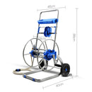 Green Fingers Stainless Steel Garden Hose - Blue & Silver