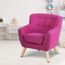 Keezi Kids Sofa Armchair Fabric Furniture Lorraine French Couch Children Pink