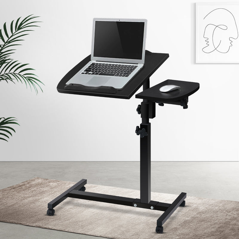 Adjustable Computer Stand with Cooler Fan - Black