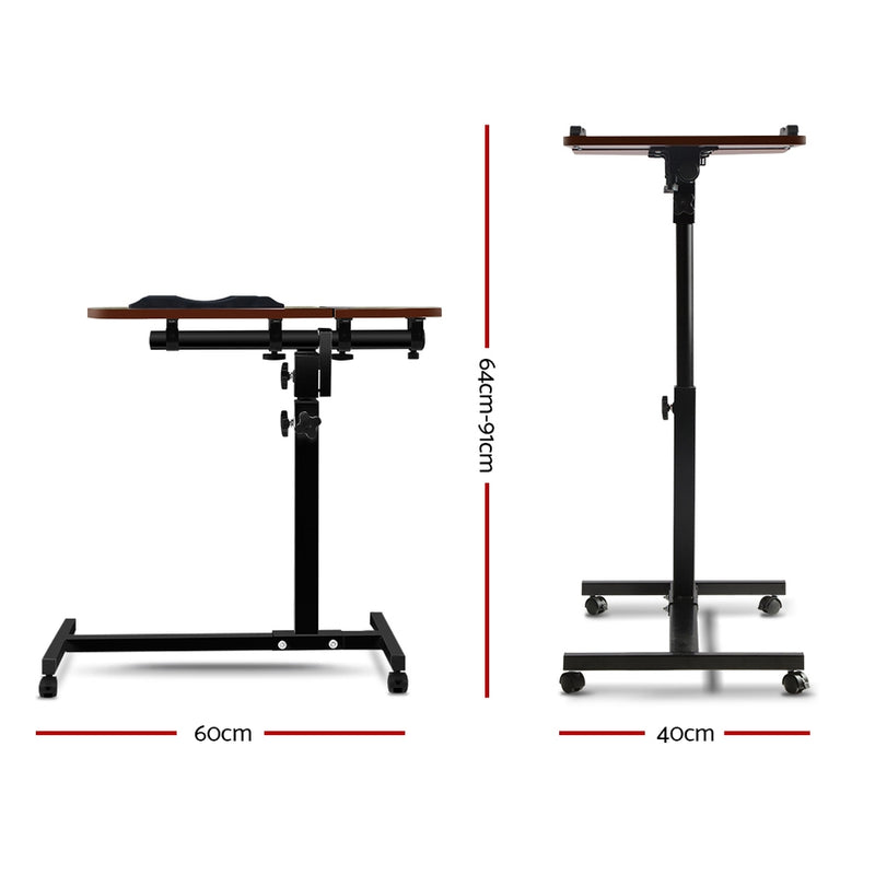 Adjustable Computer Stand - Walnut