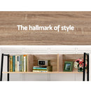 Office Computer Desk Study Table Workstation Bookshelf Storage Oak